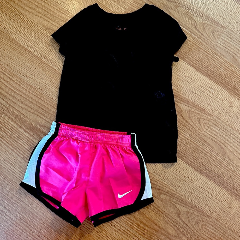 Pink Nike Shorts set